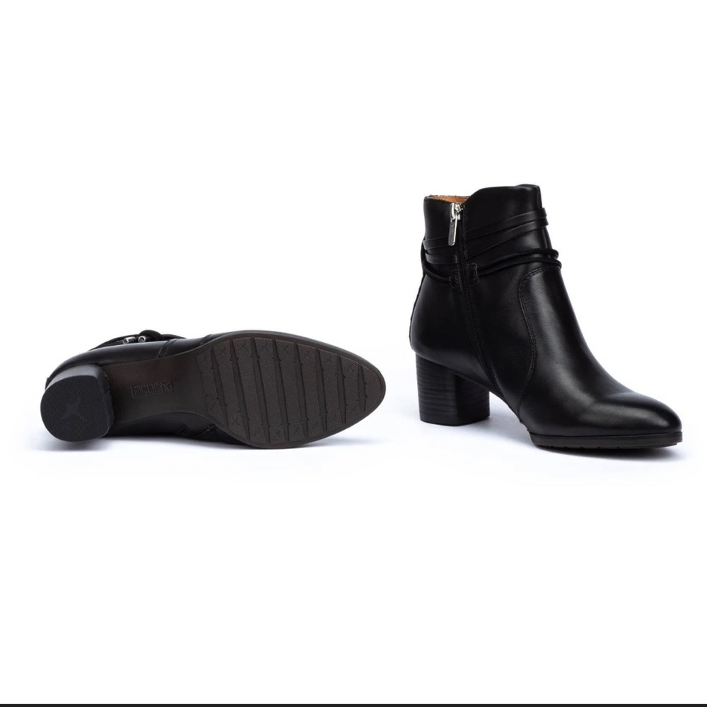Pilkolinos Women's Calafat Leather Heeled Ankle Boots